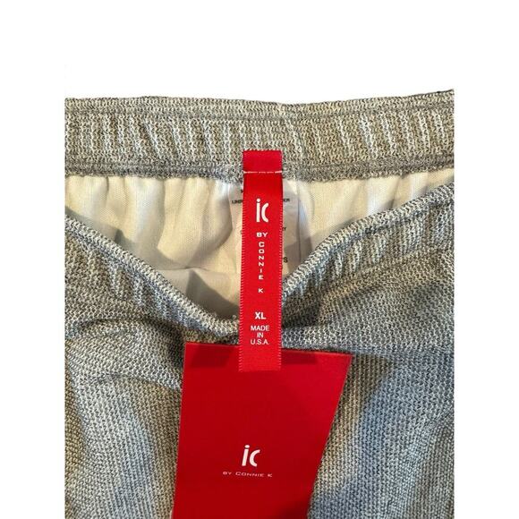 IC by Connie K Sheer Silver Grey Skirt XL Lattice Detail Lined USA Made NWT - Picture 3 of 9